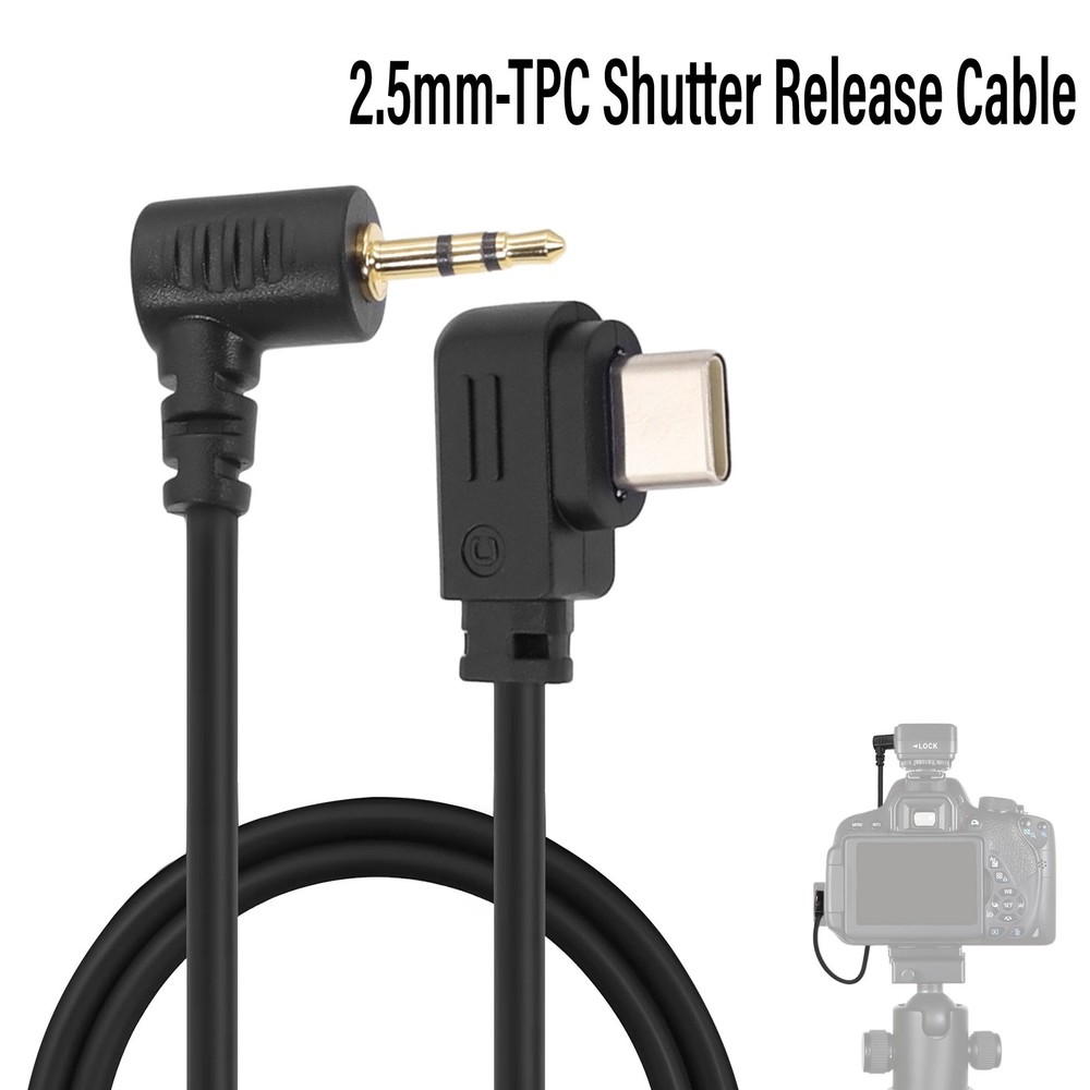 2.5mm/3.5mm-TPC Cable Shutter Release Remote Control Cable for Sony A7CII A6700