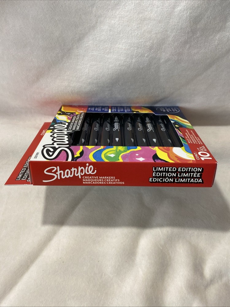 Sharpie Creative Acrylic Markers 10 Count Bullet Tip Paint Effect No Bleed