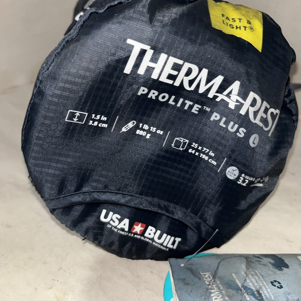 Thermarest Size Large Prolite Plus Self-inflating Sleeping Pad With Defects