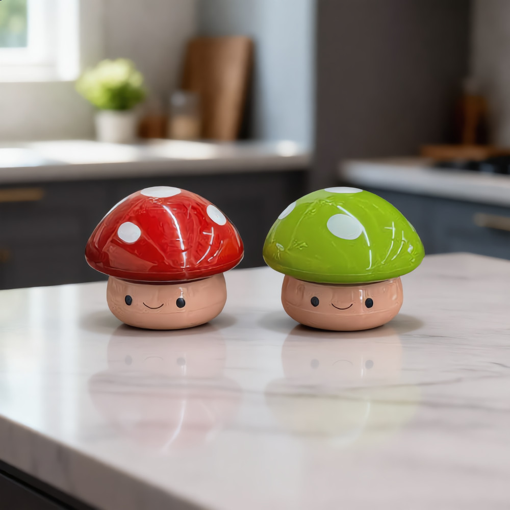 Smiling Mushroom Kitchen Timer 60 Minute Mechanical Countdown Cute Cooking Bake