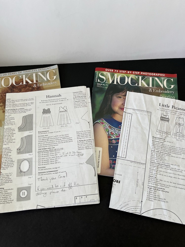2-Australian Smocking Magazines with Patterns