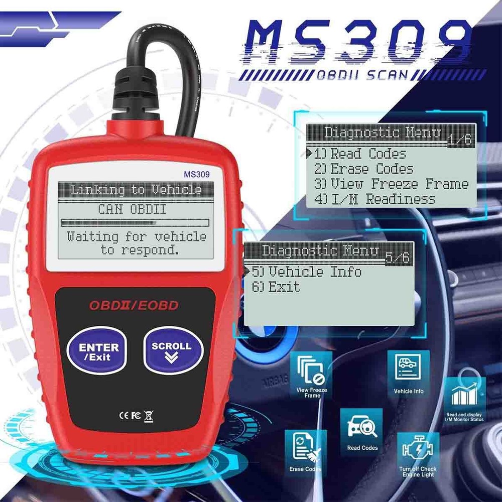 Automotive OBD2 Scanners OBD Code Readers Car Engine Fault Code Diagnostic Tool