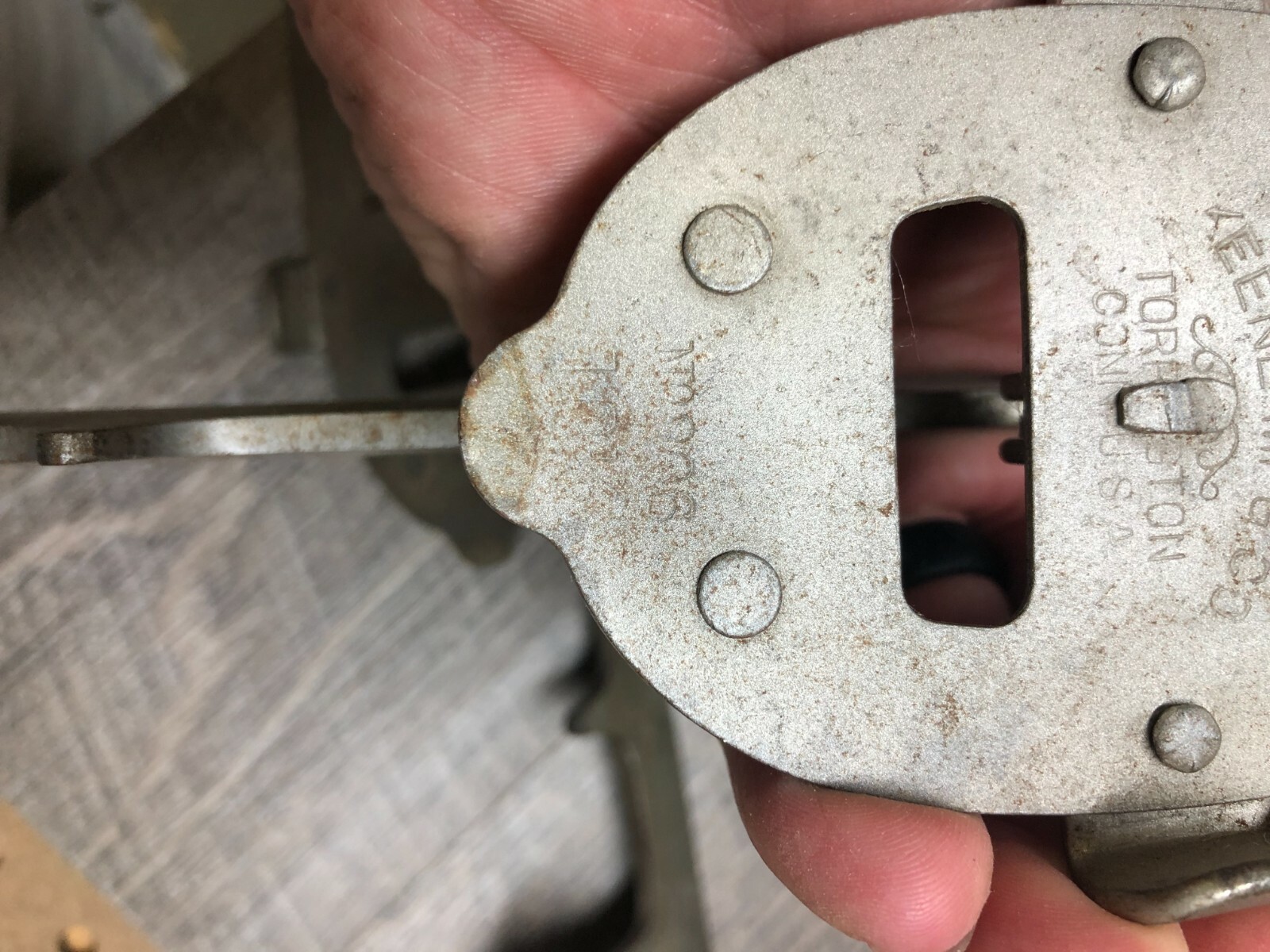 Vintage Keen MFG Co Adjustable Steel Ice Skates Size 10.5 No 206