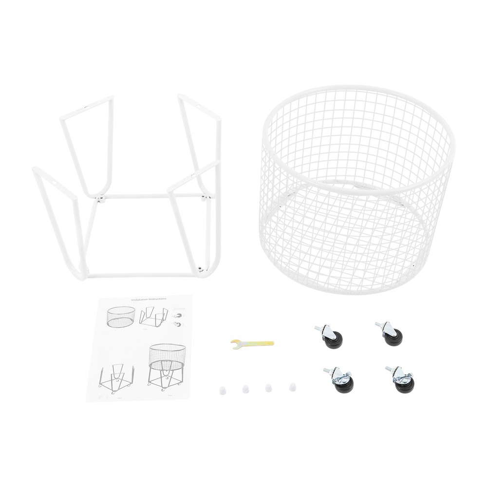 Laundry Basket Storage Cart Laundry Hamper with Wheels Rolling Laundry Hamper