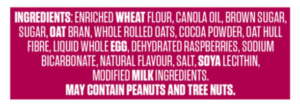 Vital Cocoa Oat Bran Cookie Raspberry 280g (3 Pack)