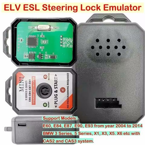Plug and Start ELV ESL Steering Lock Emulator for BMW3 5 Series E84 E87 E90 Mini
