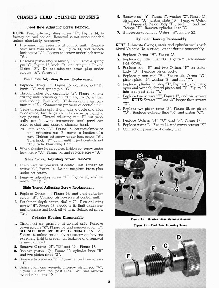 Hardinge HC Chucking Machine Auto Threading Unit Maintenance Manual #1311