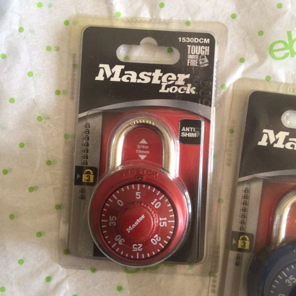 Combination Padlocks Master Lock - 3 Locks NEW SEALED