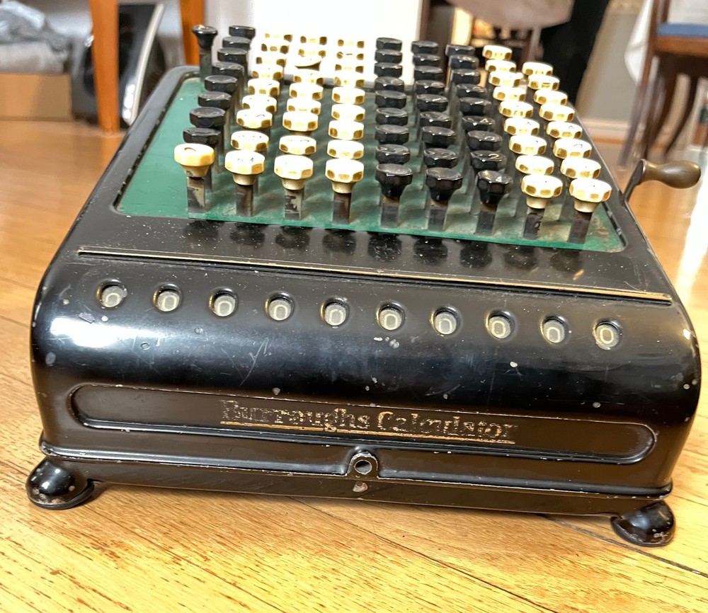 Antique Burroughs Class 5, 10 Column, Key-Driven (Comptometer) Calculator
