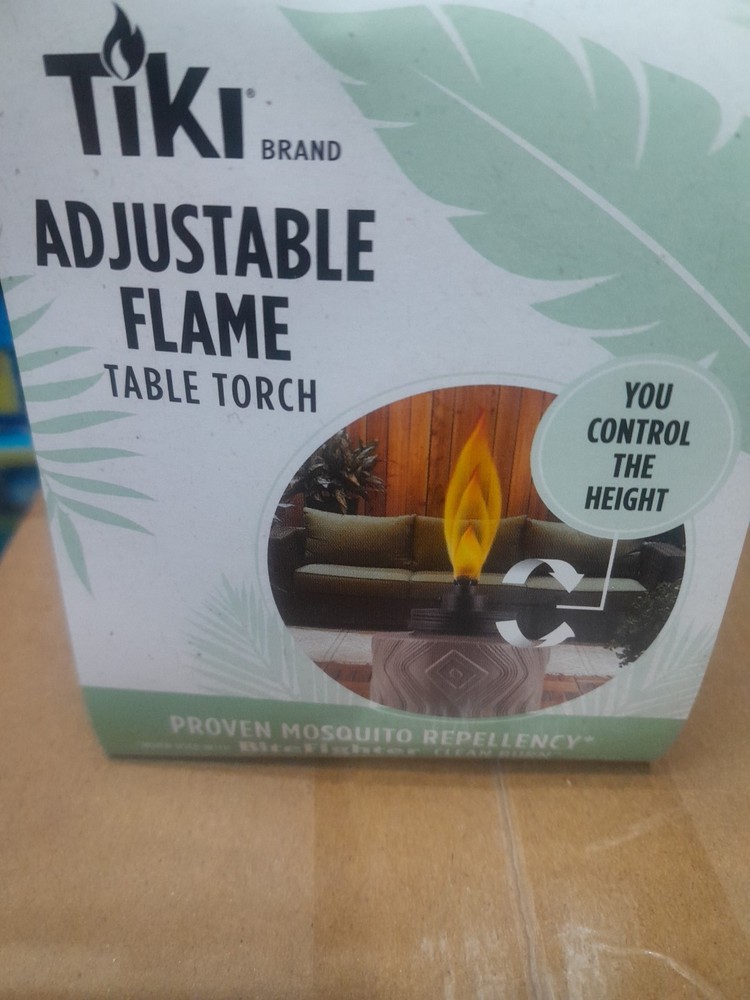 Tiki Torch Adjustable Flame Table Torch Mosquito Repellency