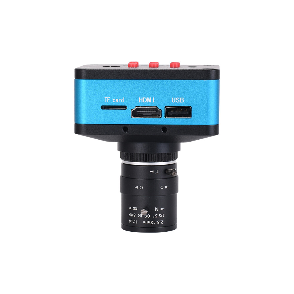 4K Digital Microscope with 2.8-12mm IRIS Focus Lens USB HDMI Microscope Camera