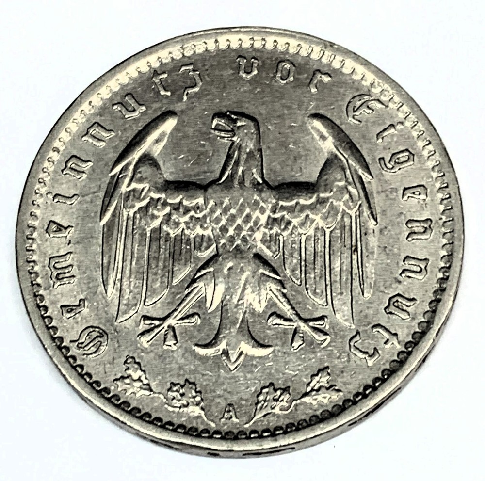 # C9895 GERMANY COIN, ONE MARK 1934-A