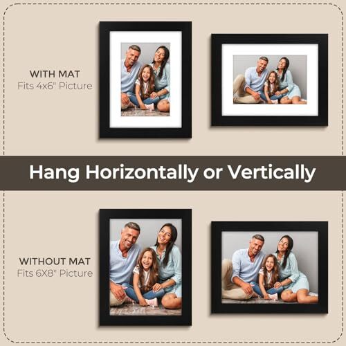 Set of 6 Gallery Wall Picture Frames Family Photo Collage 6x8 9x12 11x14 16x20