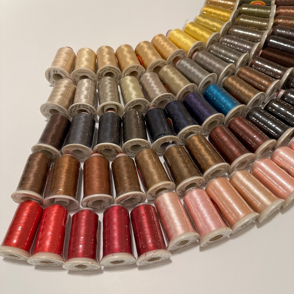 86 Spools Multi Colors Polyester Embroidery Machine Thread
