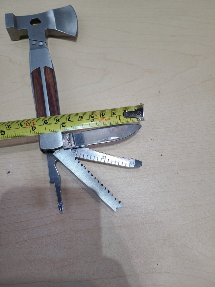 Sheffield Camper Axe-Head Multi Tool, Axe, Hammer, Screwdriver, etc...