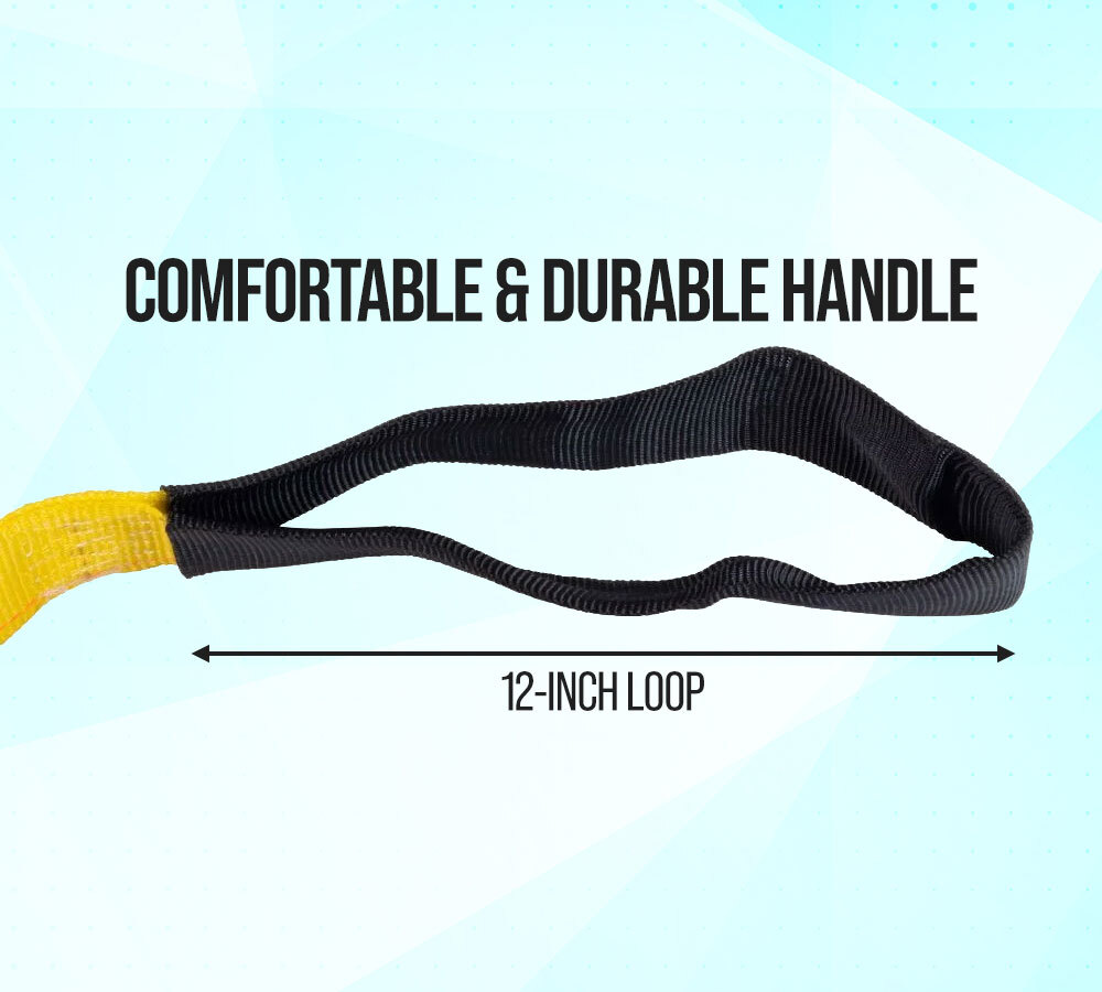 (4 Pack) 12” Single Loop Driver Assist Strap - Heavy-Duty