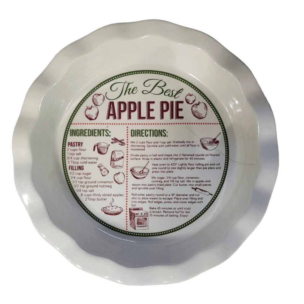 Dei Stoneware Recipe Pie Plate