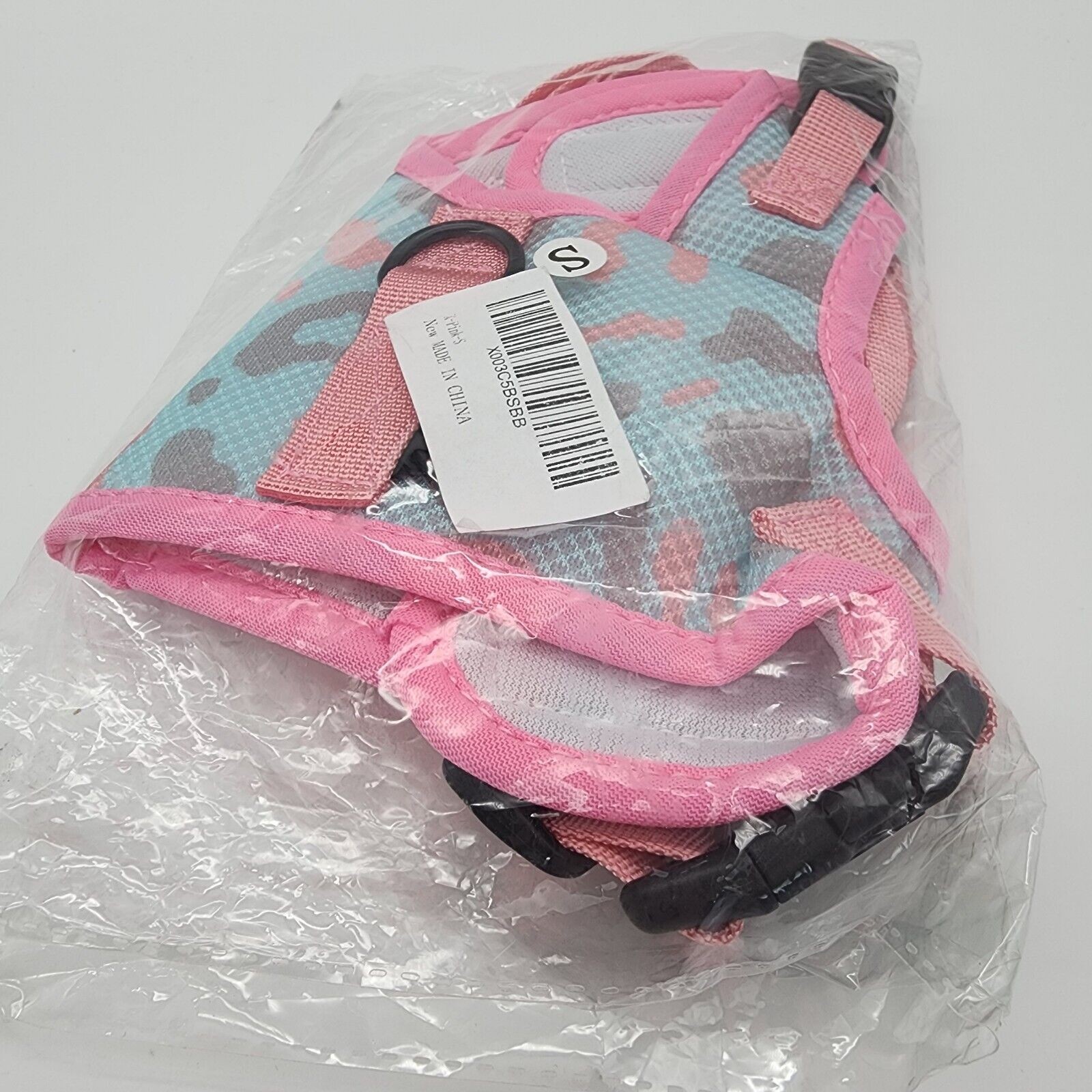 Cat Harness Leash Set Small Pink Adjustable Walking Escape Proof Dog Harness