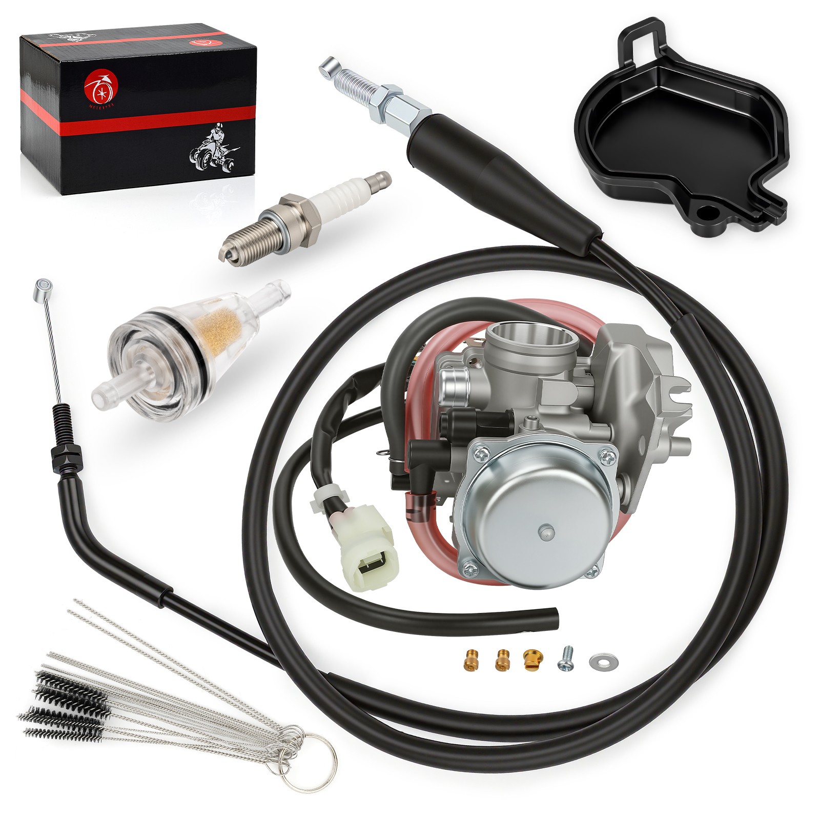 Carburetor Carb w/ Throttle Cable For Kawasaki Prairie 300 1999-2002 15003-1534