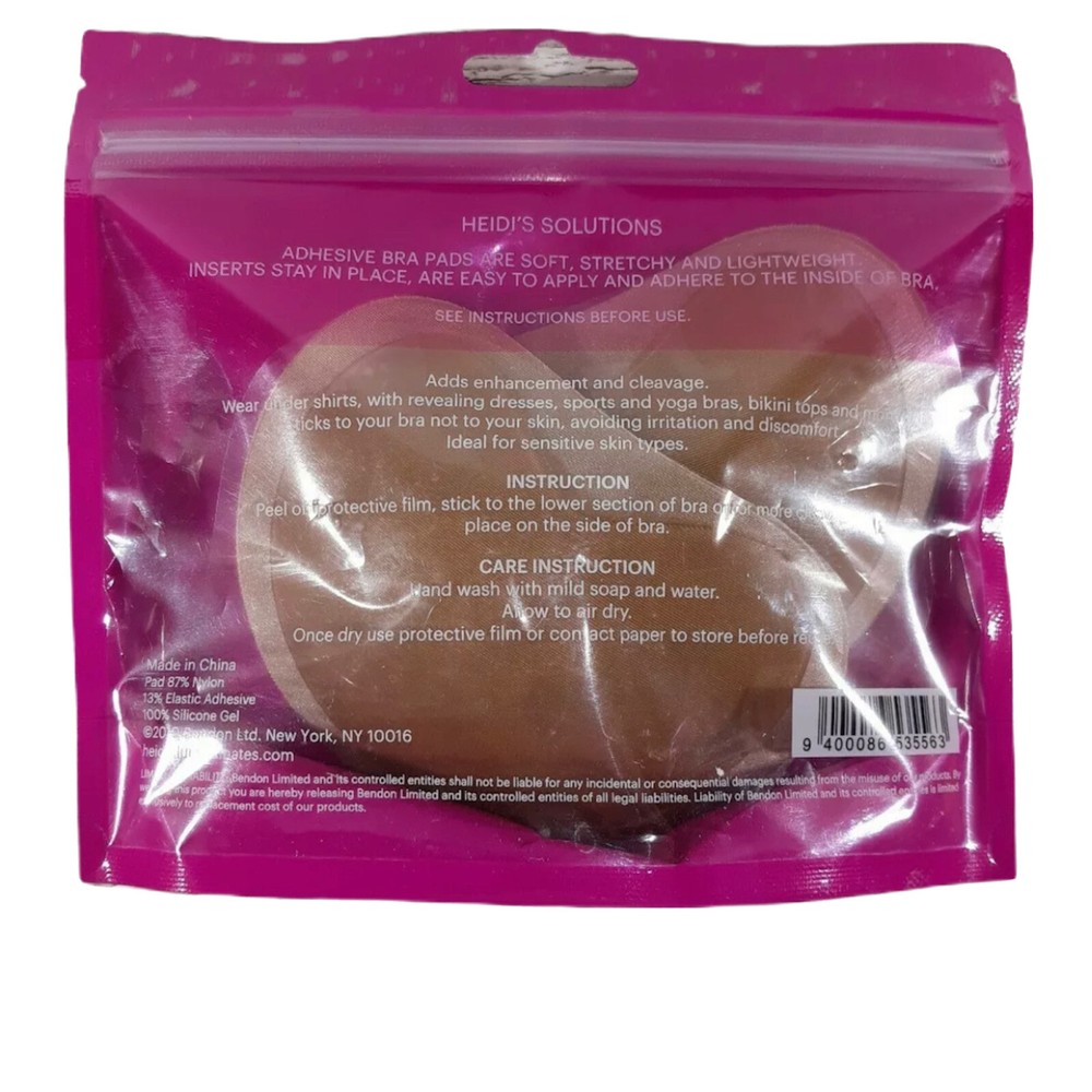 Heidi Klum Intimates Solutions Adhesive Bra Pads, 1 pair