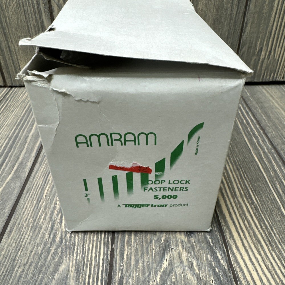 Amram Loop Lock Fasteners 3" 5000 Taggertron Open Box Clear