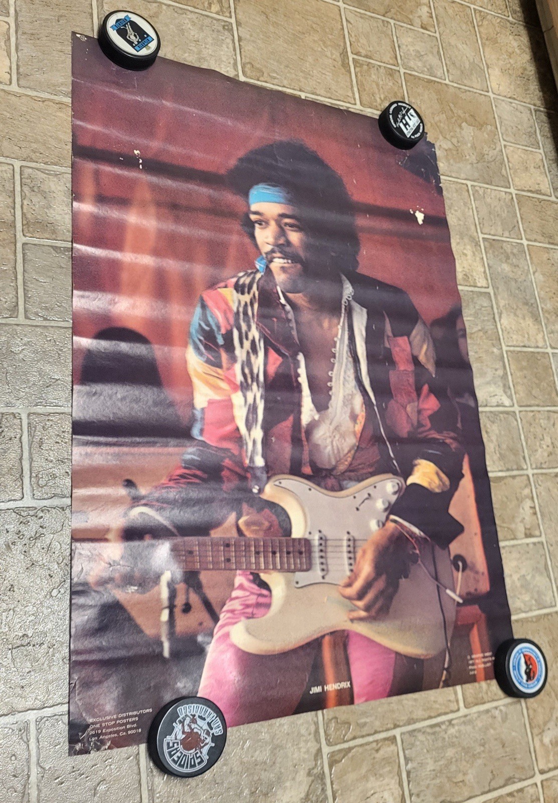 VINTAGE Jimi Hendrix Poster 23” x 34” 1977