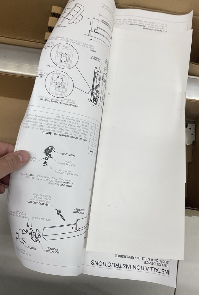 Stanley Precision Hardware 2103 628 48 Exit Device EXIT BAR ONLY BRAND NEW