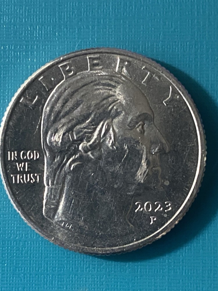 2 RARE 2023 P & D Jovita Idar Quarters Errors In Cod We Trust. Mint Error