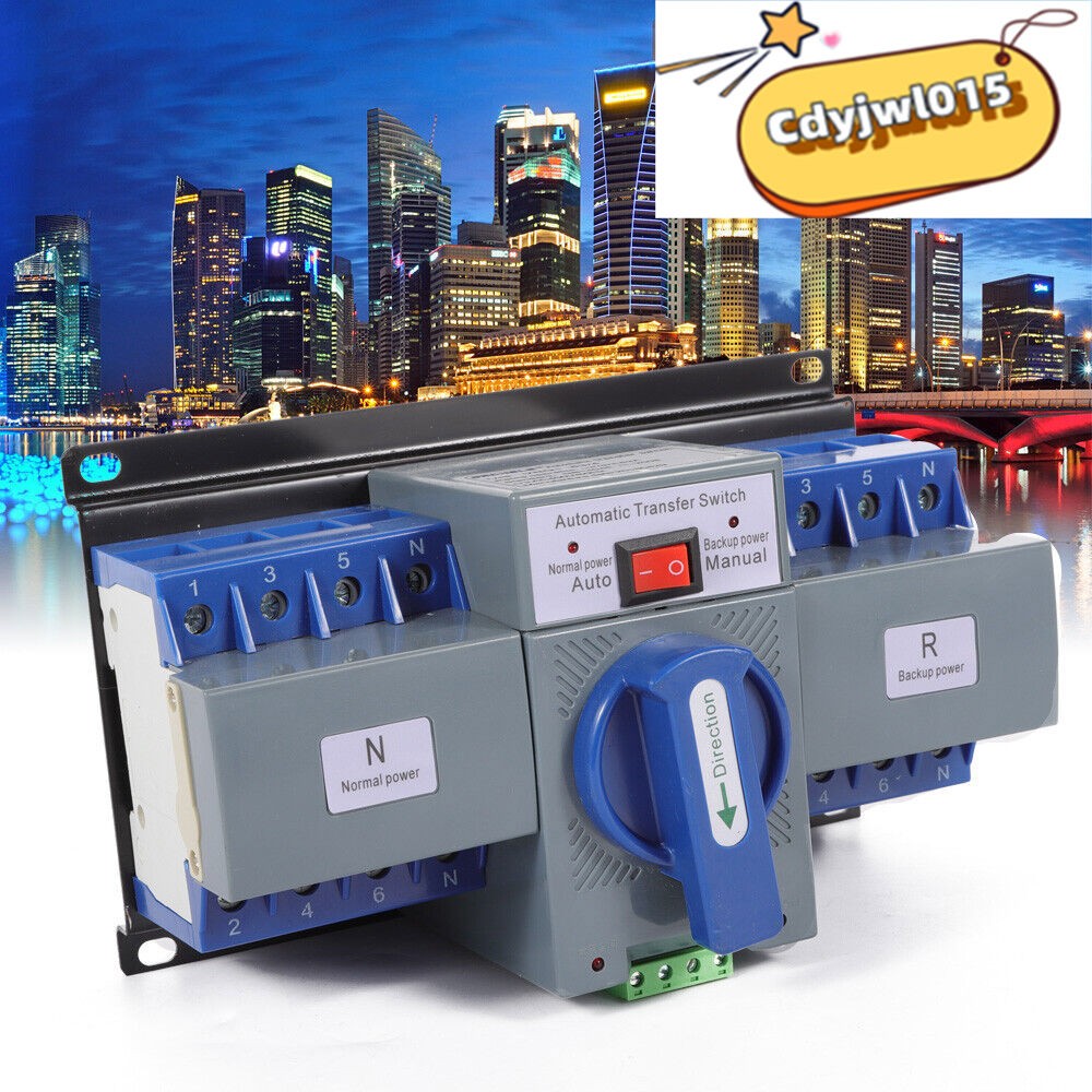 Dual Power Automatic Transfer Switch kit 63 A 4P ATS Generator Changeover Switch