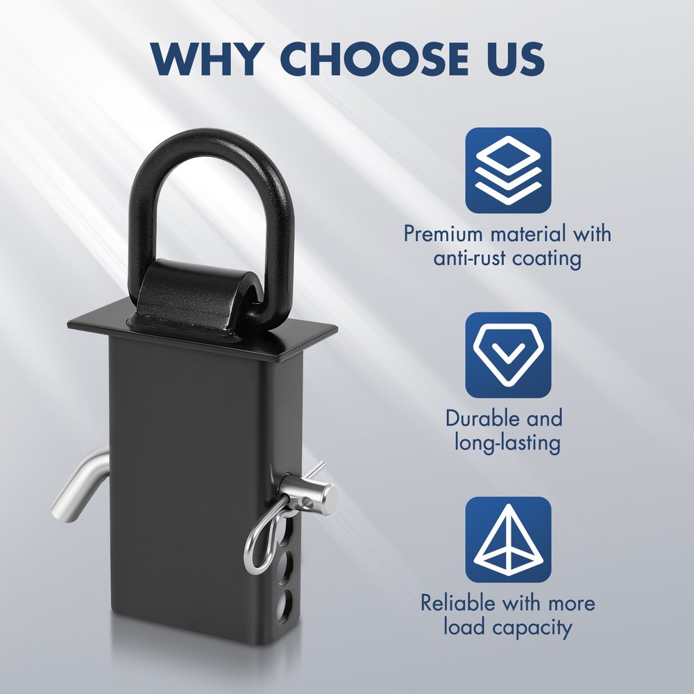 Stake Pocket D Ring, Heavy Duty Removable D-Ring Stake Pocket