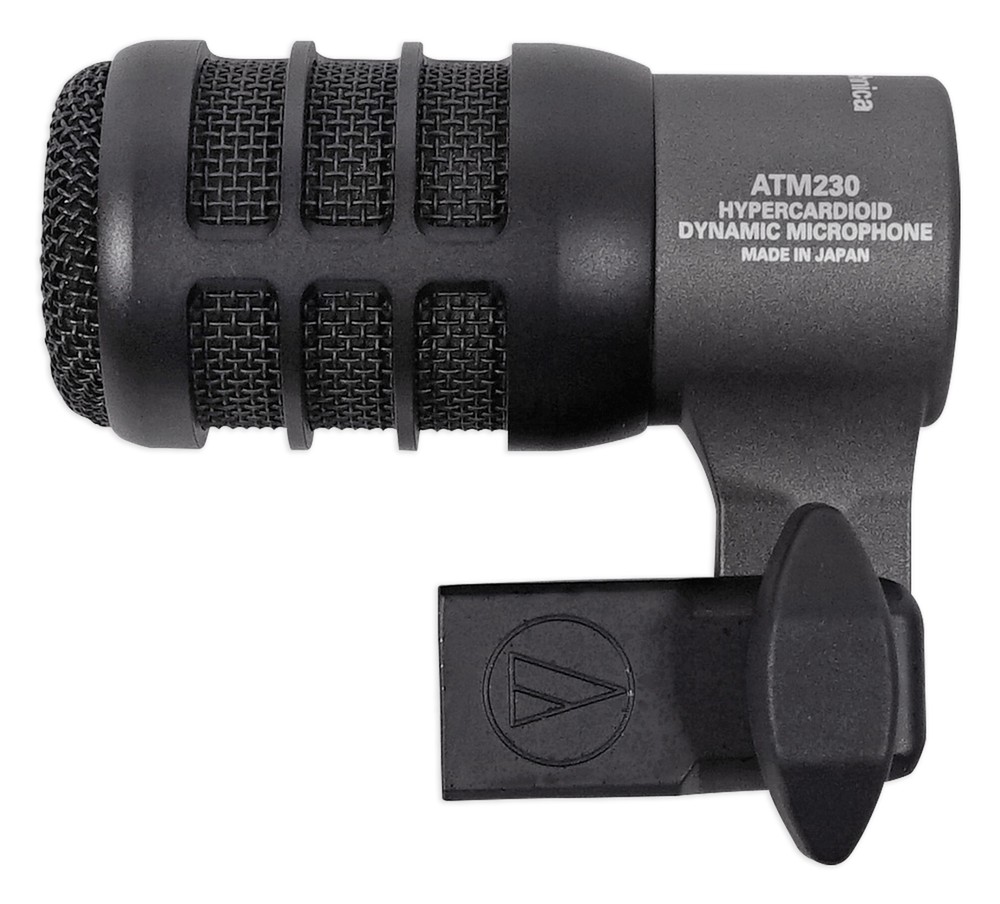 Audio Technica ATM230 Hypercardioid Dynamic Instrument Microphone Drum Mic+Mount