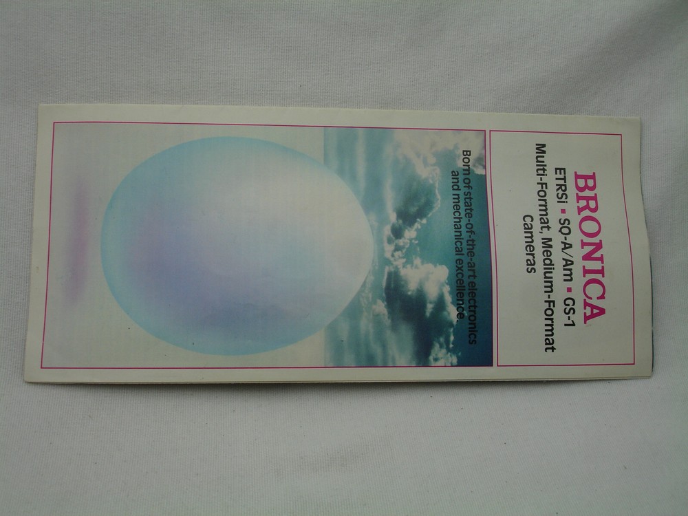 Bronica Medium Format Camera Systems Brochure + small Booklet