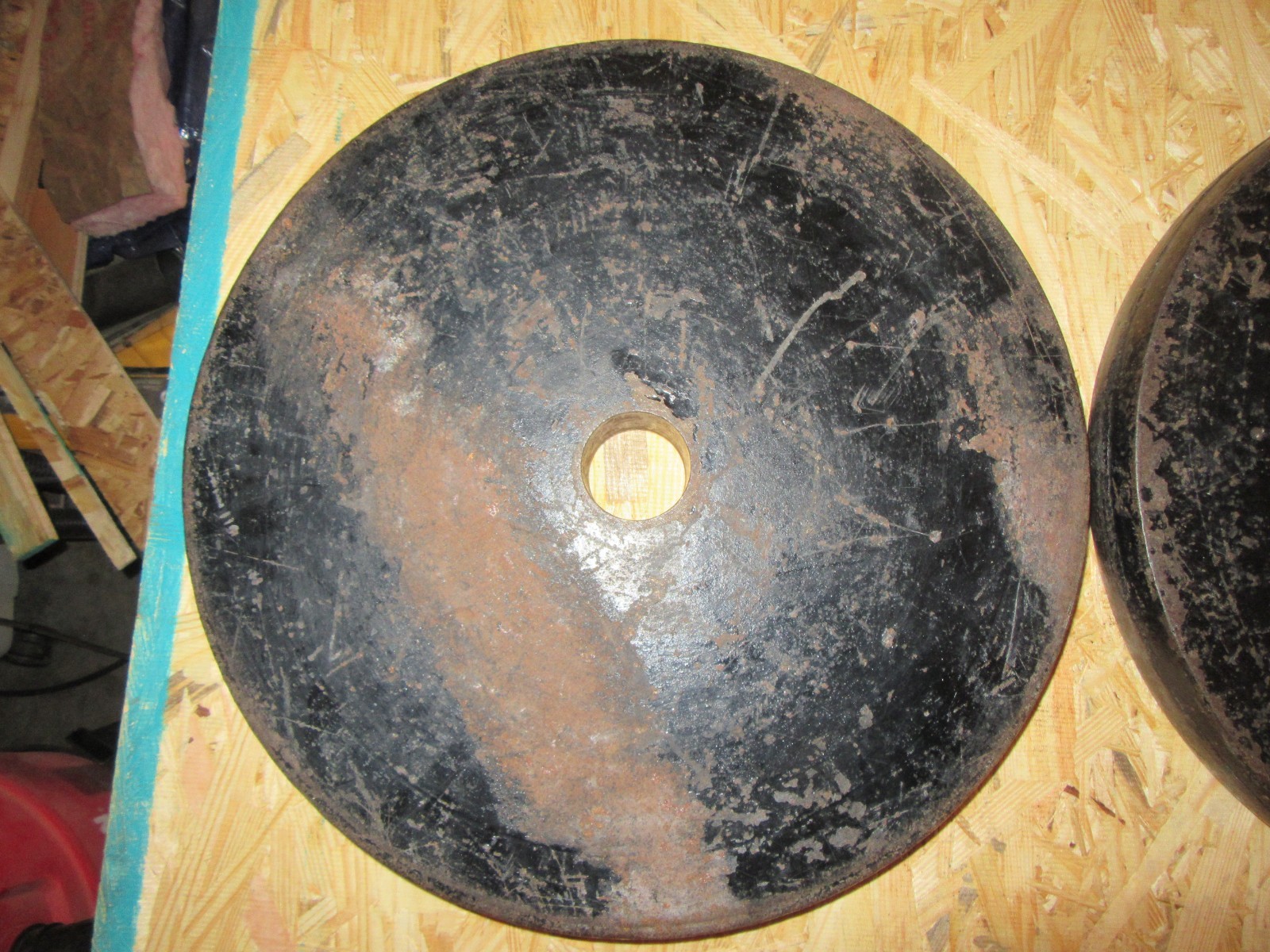 Vintage Set of YORK 45 Lb Deep Dish Olympic Barbell Weights