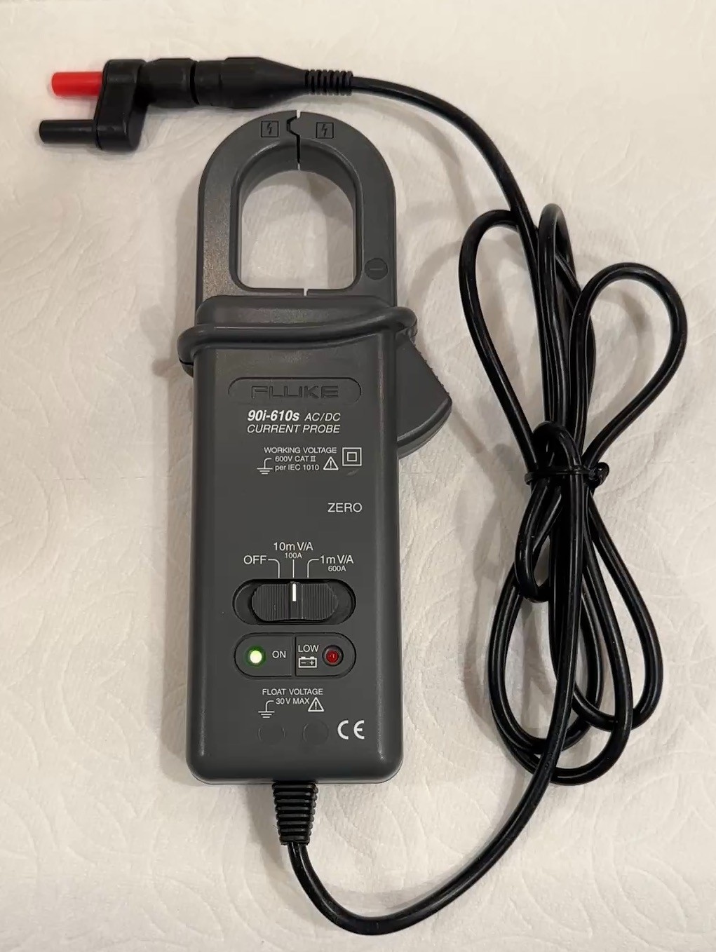 Fluke 90i-610s AC/DC Inductive Current Amp Probe Clamp Used Great Condition