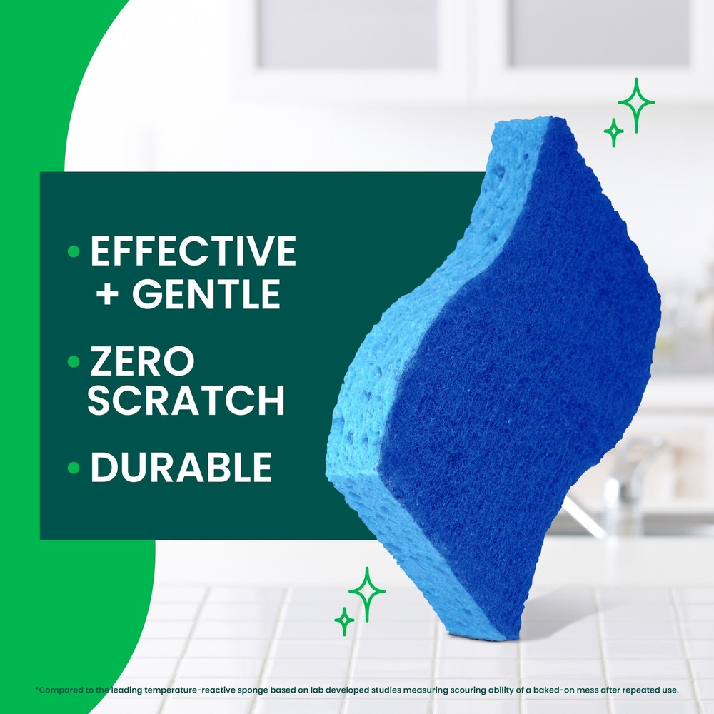 Non-Scratch, Zero Scratch Scrub Sponges, 9 Sponges