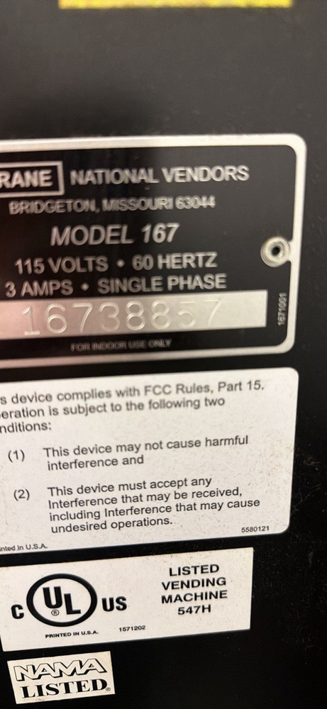 National Snack Vending Machine