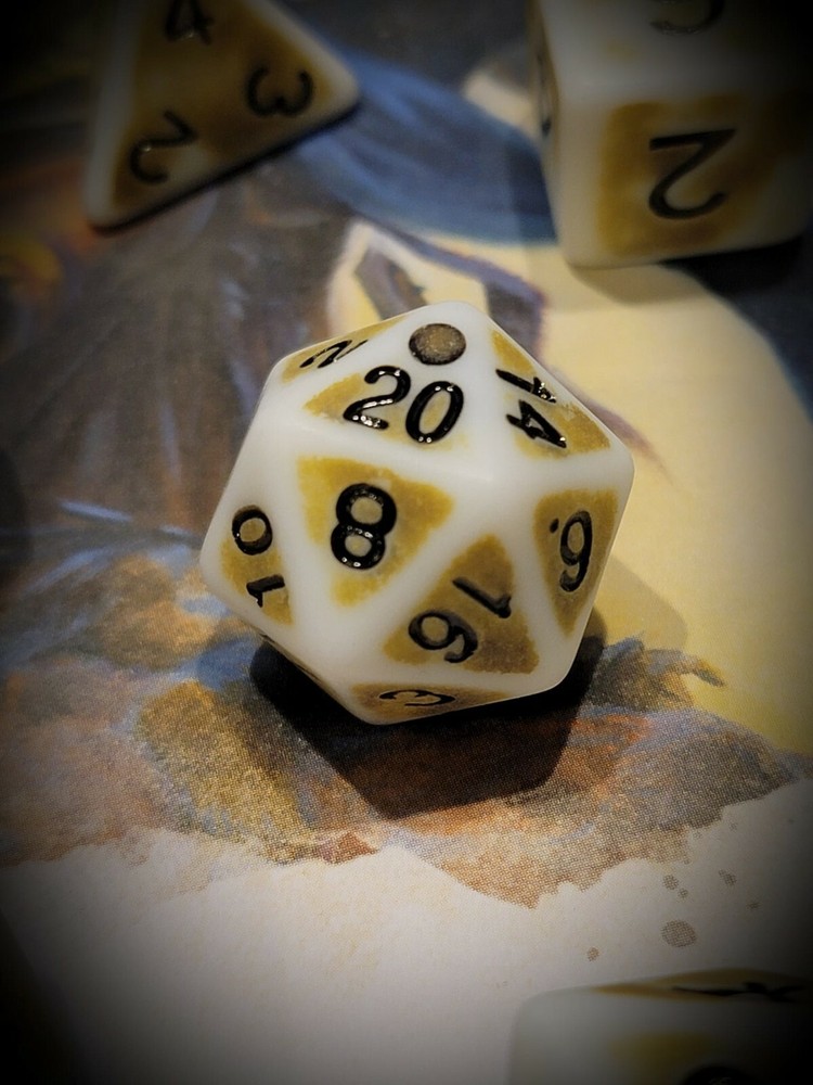 Desert Bone 7 Dice Set - Poly RPG DnD Dungeons Dragons d20 AD&D