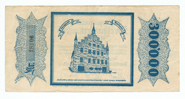 GERMANY BANKNOTE 300000 MARK LANGQUAID 1923