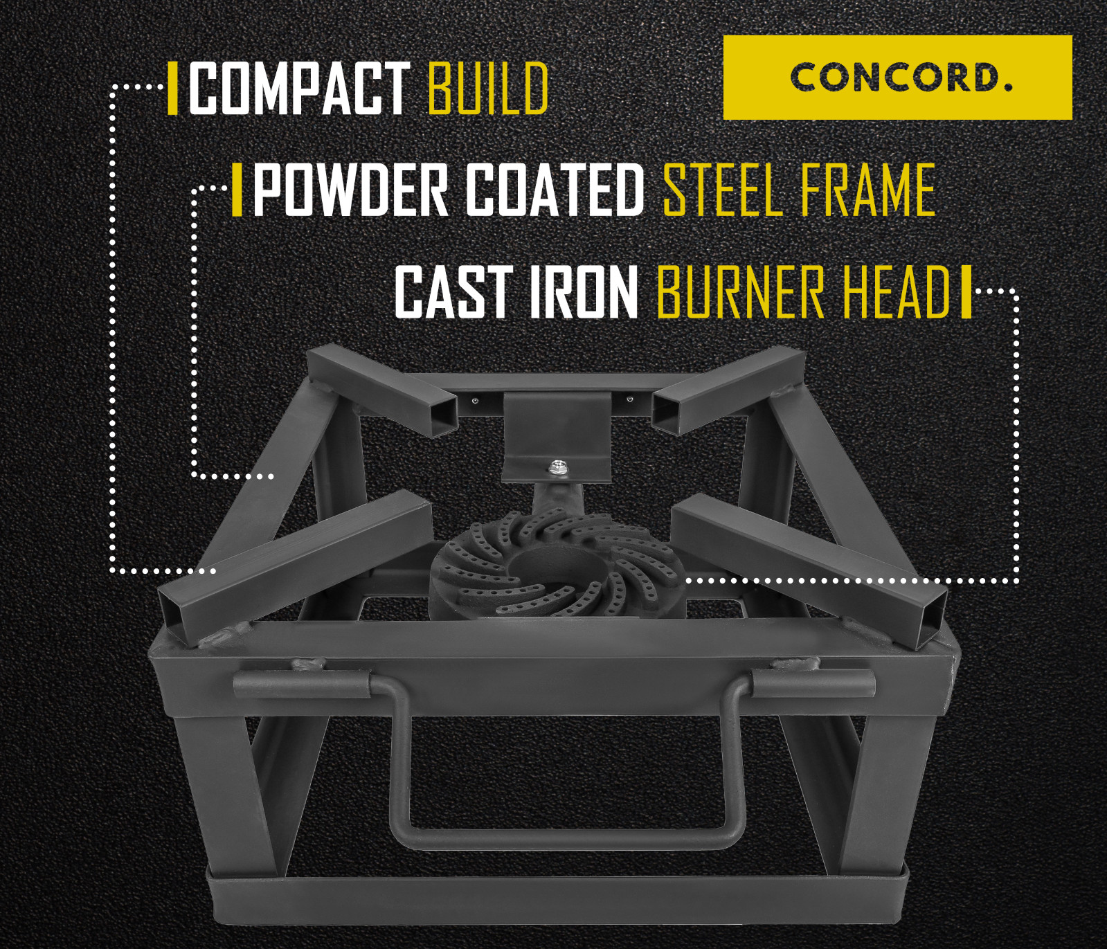 CONCORD 12" THE BLOCK BURNER Single Propane Outdoor Burner