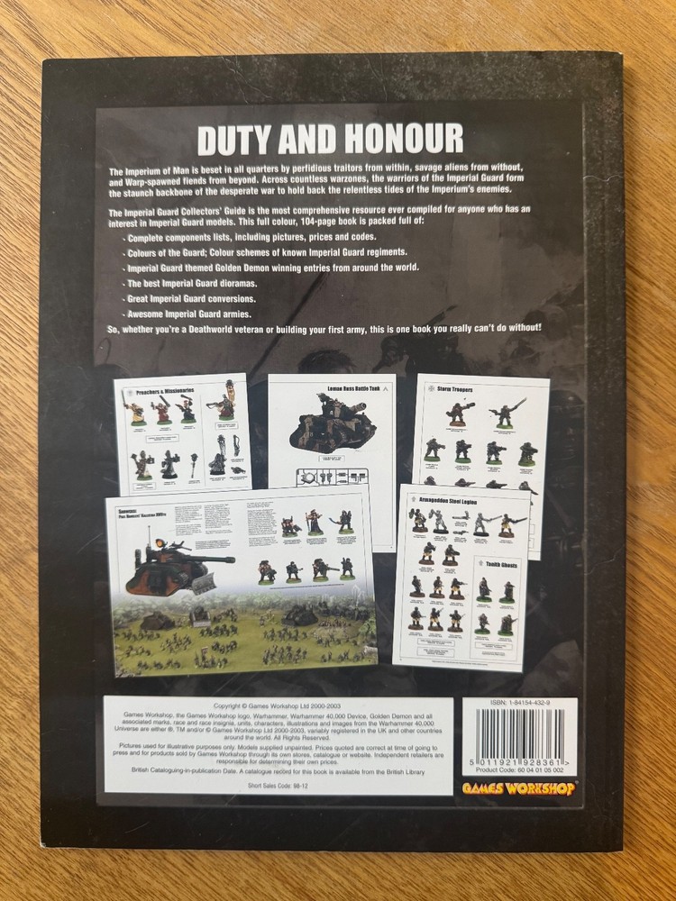 Imperial Guard Collectors Guide - 2000-2003 - Nice Condition