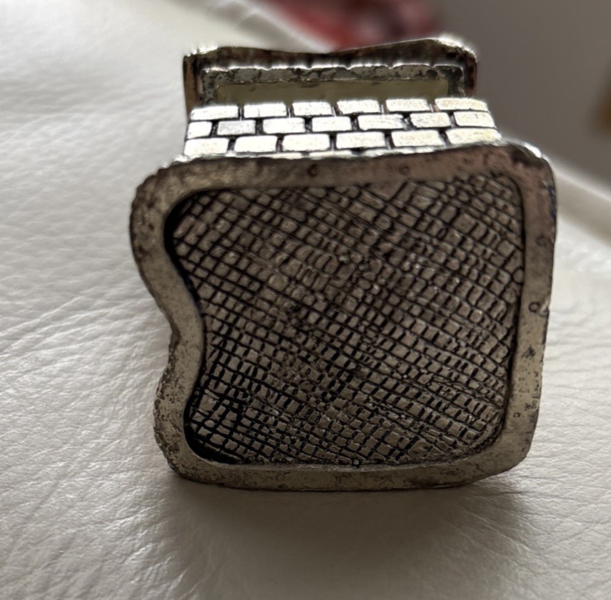 ROYAL HAMPSHIRE ART FOUNDRY Silver Tone MINIATURE COTTAGE