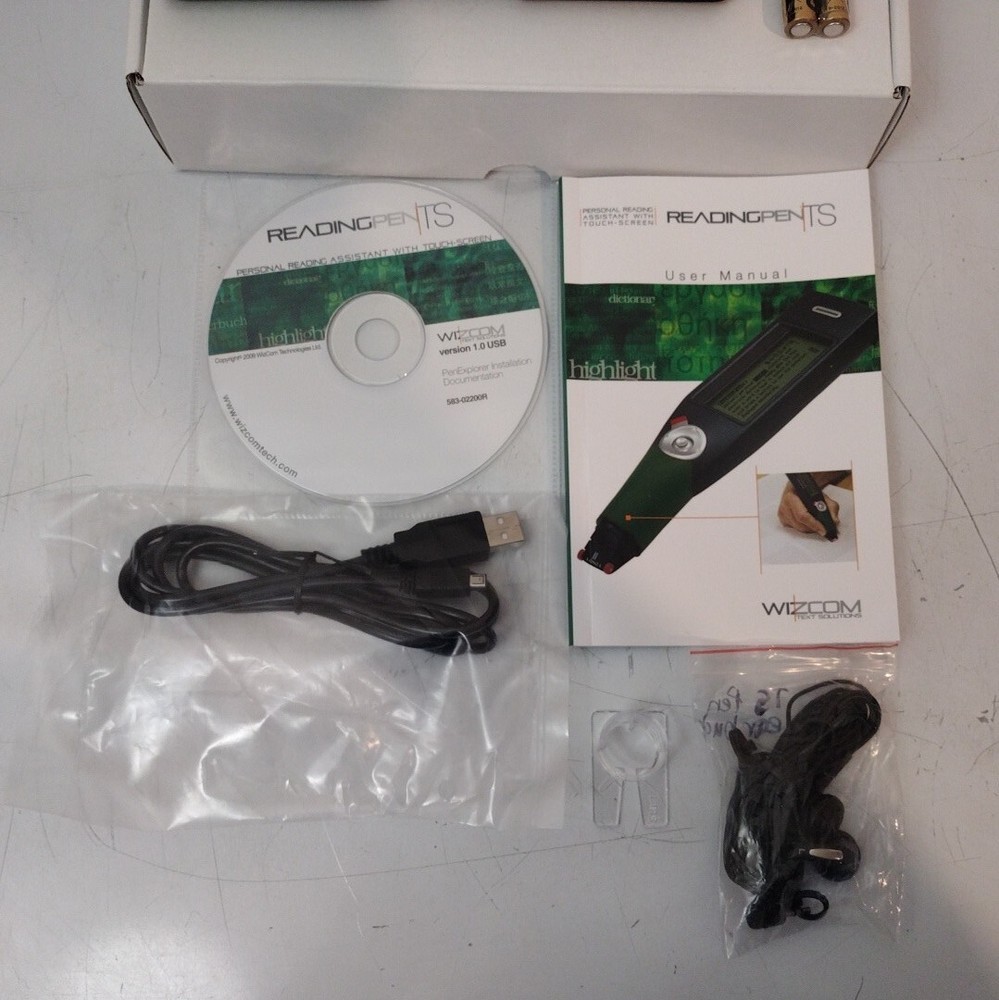 Wizcom ReadingPen TS Text reader ( Personal Reading Assistant With Touch screen)