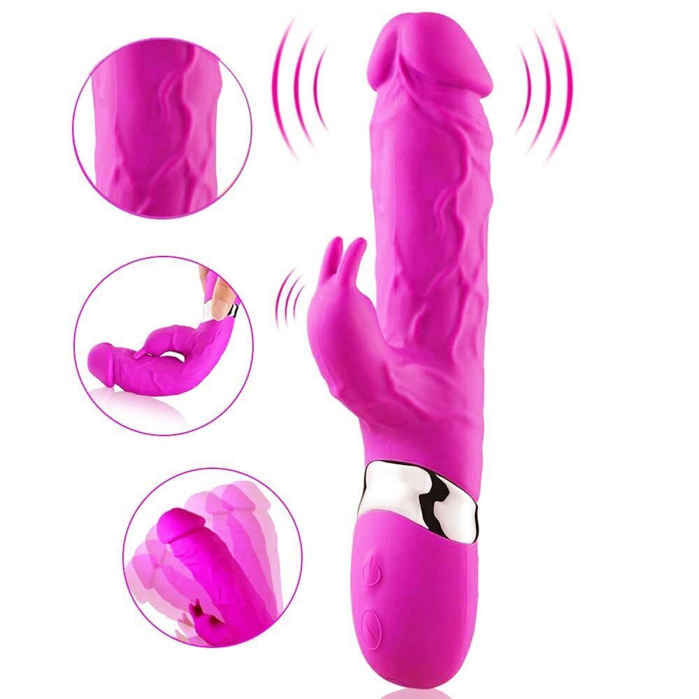 Multispeed-Vibrator-G-Spot-Dildo-Rabbit-Female-Adult-Sex-Toy-Waterproof Massager