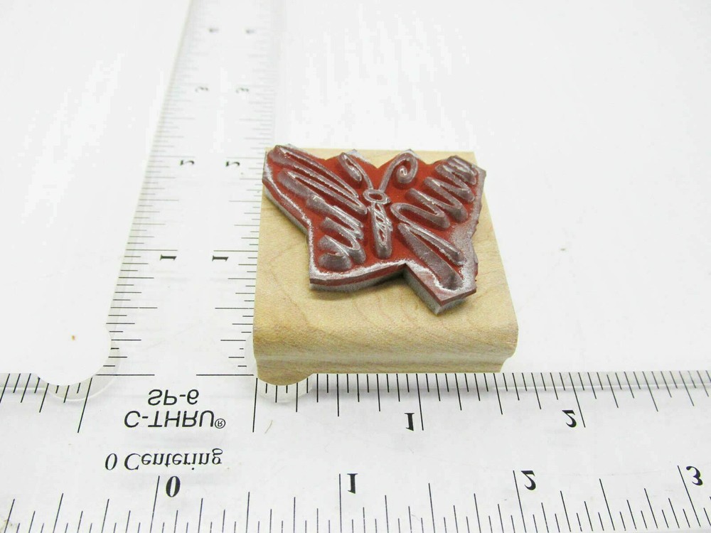 Strung Out String Butterfly Rubber Stamp - Stamp Set B177