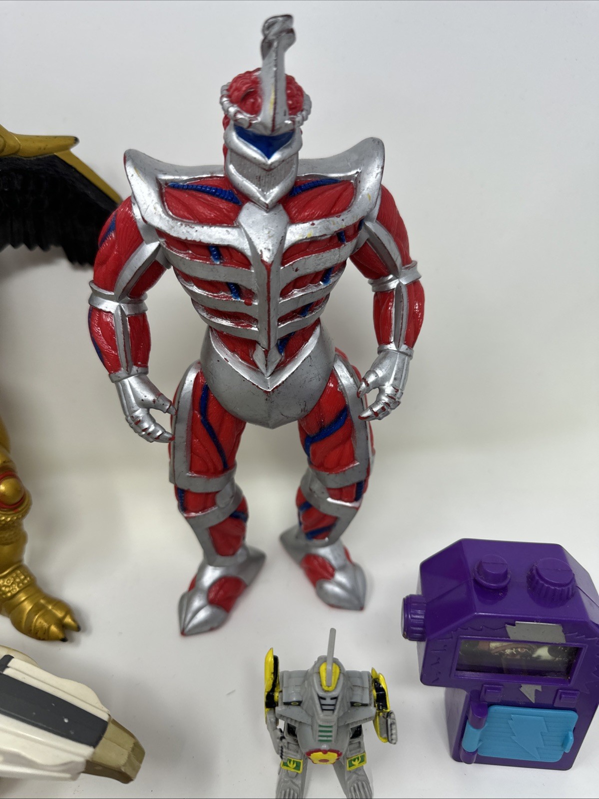 Vintage Power Rangers Toy Lot Bandai 90s Figures parts, and other Items.