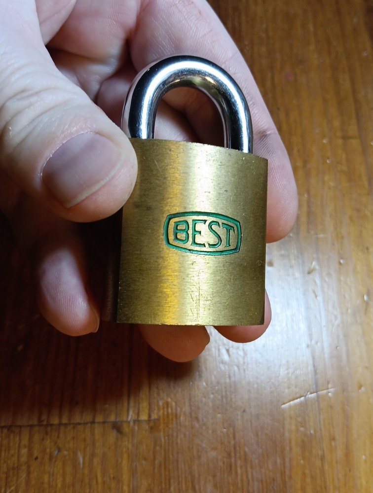 (3) BEST Lock Co. Padlocks And (1) Key
