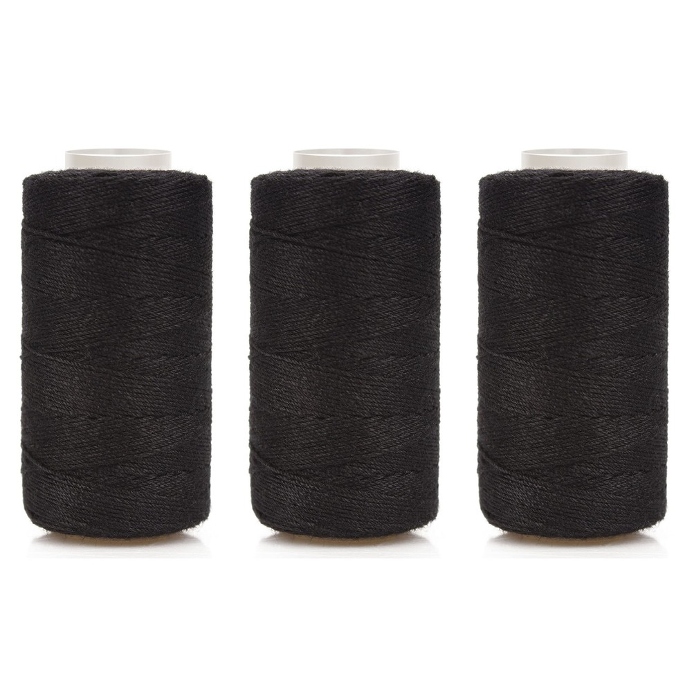 Ryalan Weaving Needle Combo Deal Black Thread with 3Thread+10Needle,