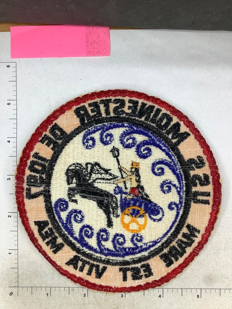 VINTAGE US NAVY USS MOINESTER DE-1097 SQUADRON PATCH
