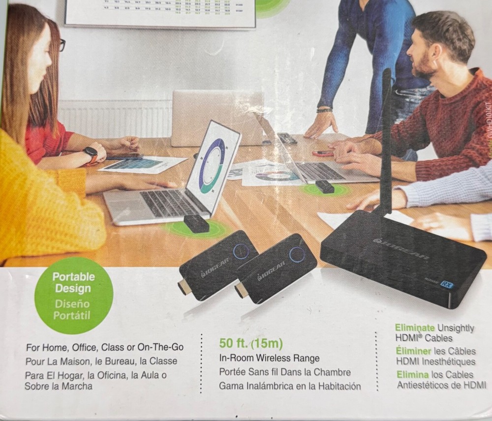 IOGEAR SharePro Expandable Wireless Presentation System GWHD101KIT