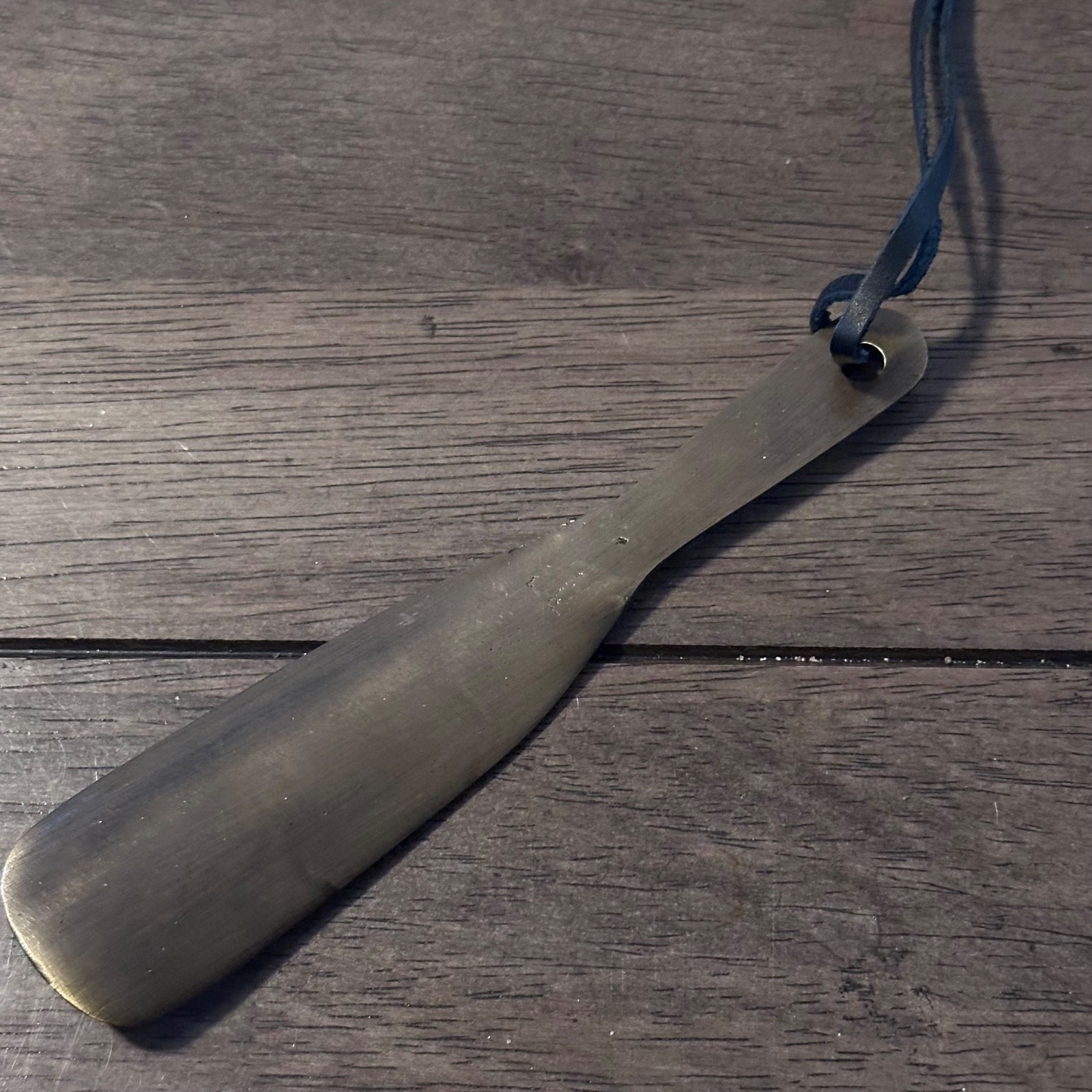 NEW IN BAG Anthony Veer Gold Tone Brass Metal Shoe Horn 6.5"